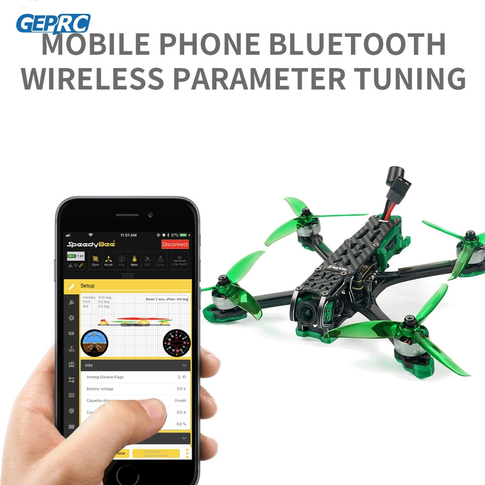 GEPRC MARK5 C HD O3 Freestyle FPV Drone VTX DJi O3 Air Unit System RC FPV Camber Bracket Built Bluetooth Quadcopter Freestyle 6 GEPRC MARK5 C HD O3 Freestyle FPV Drone VTX DJi O3 Air Unit System RC FPV Camber Bracket Built Bluetooth Quadcopter Freestyle — изображение 6