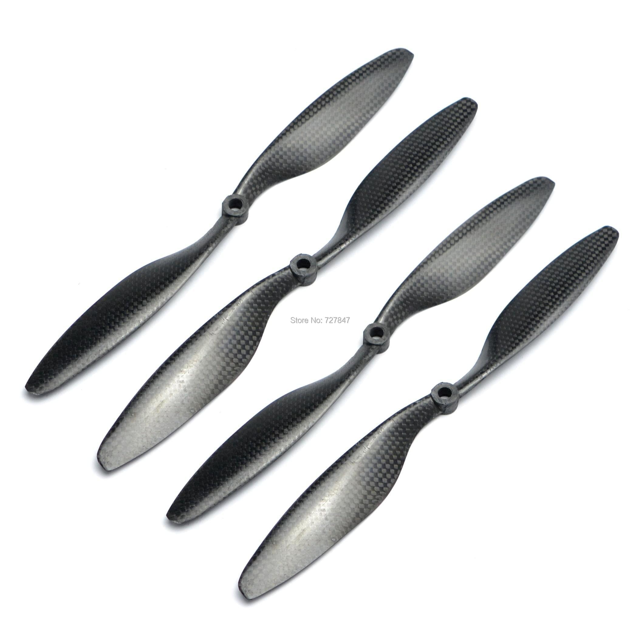 1045 Propeller - 1/ 2 /4Pair 10x4.5 1045 3K Carbon Fiber Propeller Props Shortcomings Four Rotor Flying Saucer Hexacopter for Selflock Motor 2212