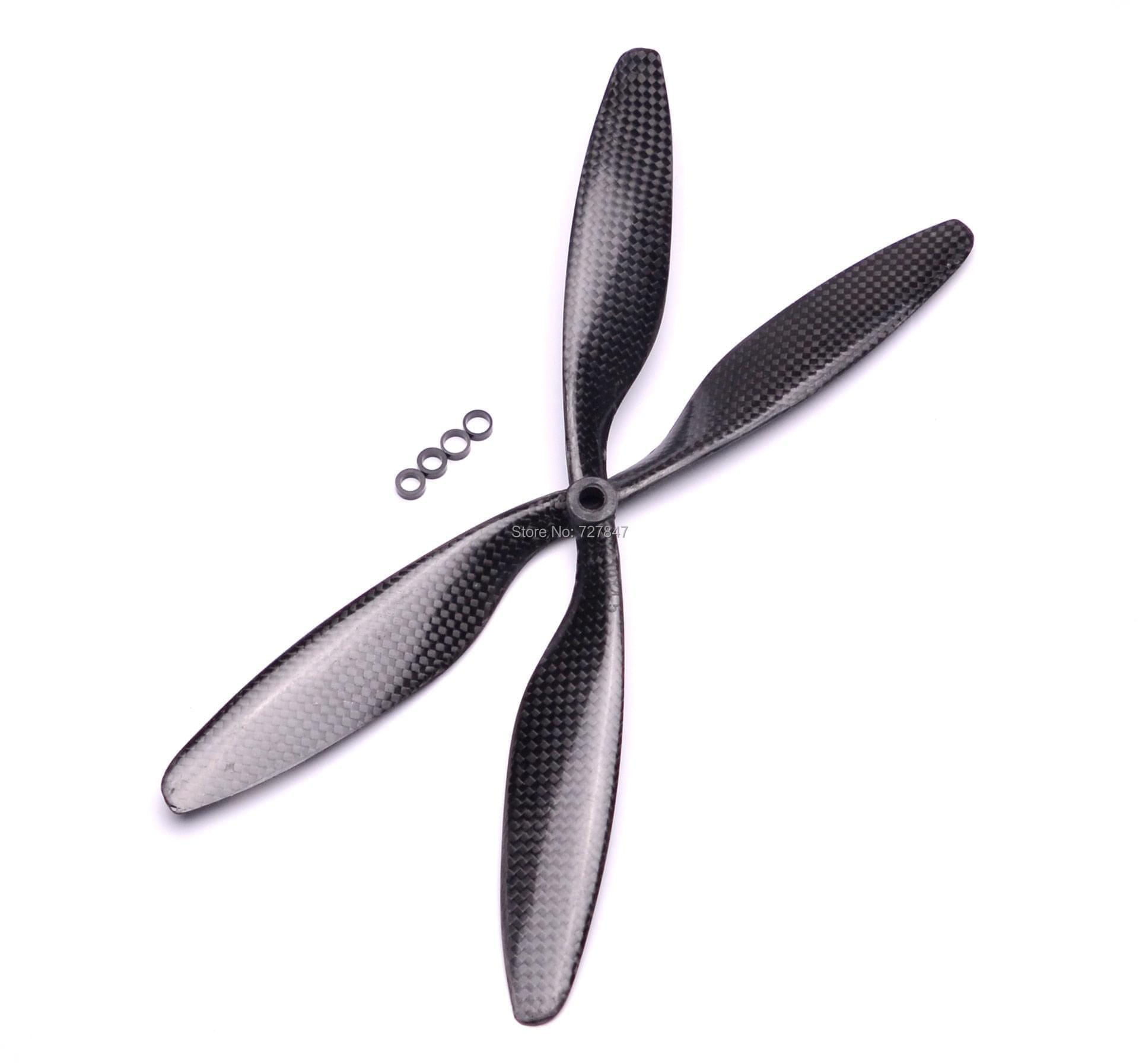 1045 1045R Real Carbon Fiber Propeller - 1/ 2 /4 Pair/Lot 10X4.5 prop CW/CCW for F450 S500 S550 RC Multi-Copter Quad 2 1045 1045R Real Carbon Fiber Propeller - 1/ 2 /4 Pair/Lot 10X4.5 prop CW/CCW for F450 S500 S550 RC Multi-Copter Quad - Image 2