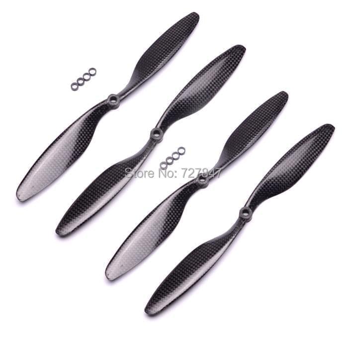 1045 1045R Real Carbon Fiber Propeller - 1/ 2 /4 Pair/Lot 10X4.5 prop CW/CCW for F450 S500 S550 RC Multi-Copter Quad 1 1045 1045R Real Carbon Fiber Propeller - 1/ 2 /4 Pair/Lot 10X4.5 prop CW/CCW for F450 S500 S550 RC Multi-Copter Quad