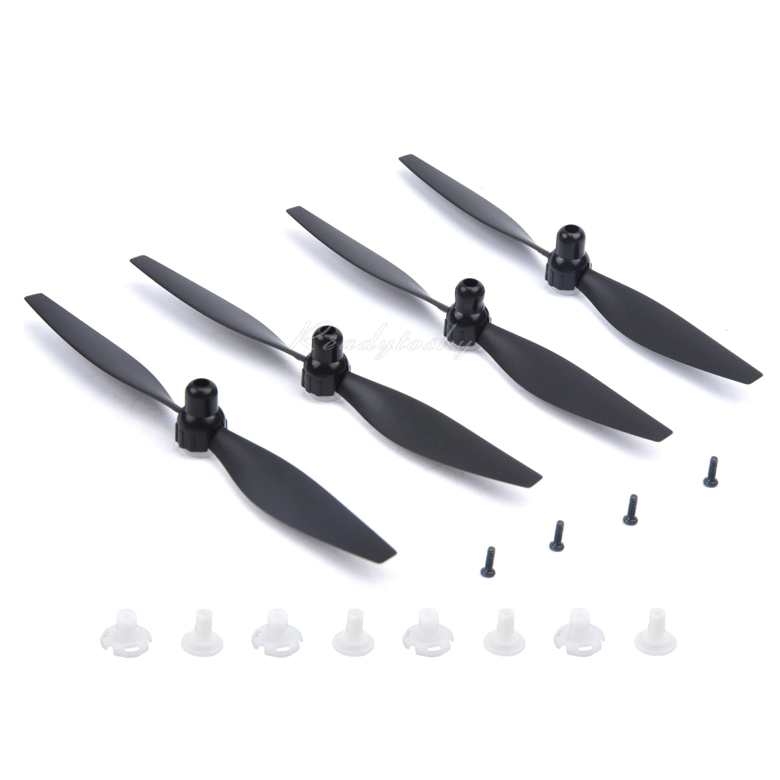 2/4PCs 5.2inch Propeller And Prop Saver Set - For VOLANTEXRC 761-8 F4U Corsair / 761-9 T28 Airplane Air Plane Spare Parts
