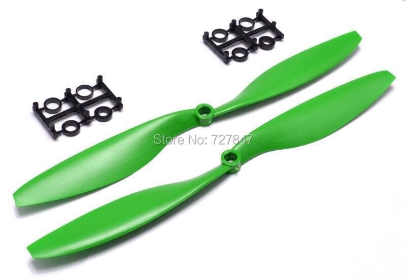 1045 Propellers - 2 pairs 10'' Blade Propeller RC 4-axis X-axis Aircraft UFO Airplane quadcopter Green 3 1045 Propellers - 2 pairs 10'' Blade Propeller RC 4-axis X-axis Aircraft UFO Airplane quadcopter Green - Image 3