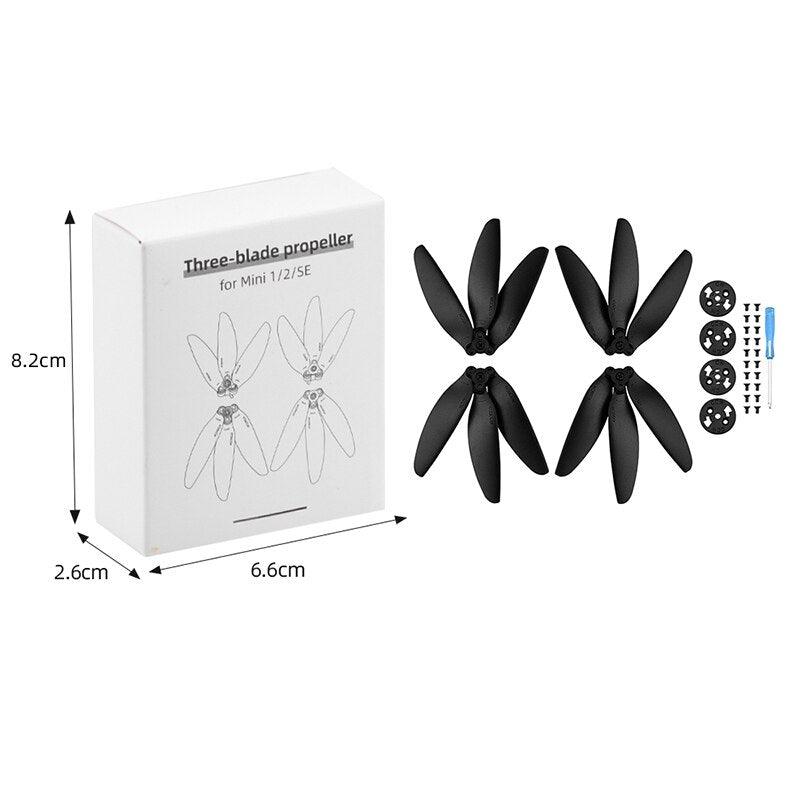 For DJI Mini 2/SE Mavic Mini Propeller - Quick Release Foldable Three-blade Props Paddle Replacement Wing Fans Drone Accessories 7 For DJI Mini 2/SE Mavic Mini Propeller - Quick Release Foldable Three-blade Props Paddle Replacement Wing Fans Drone Accessories - Image 7