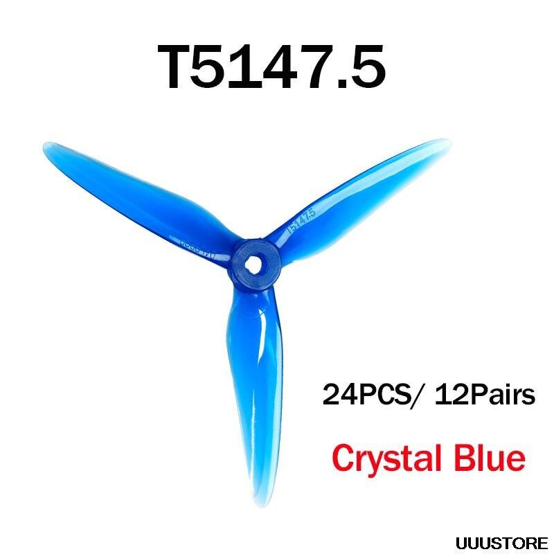 12Pairs /24PCS DALPROP SpitFire T5147.5 5147 No Pop Wash POPO FPV Propeller CW CCW For RC FPV Racing Drone 5 12Pairs /24PCS DALPROP SpitFire T5147.5 5147 No Pop Wash POPO FPV Propeller CW CCW For RC FPV Racing Drone — изображение 5