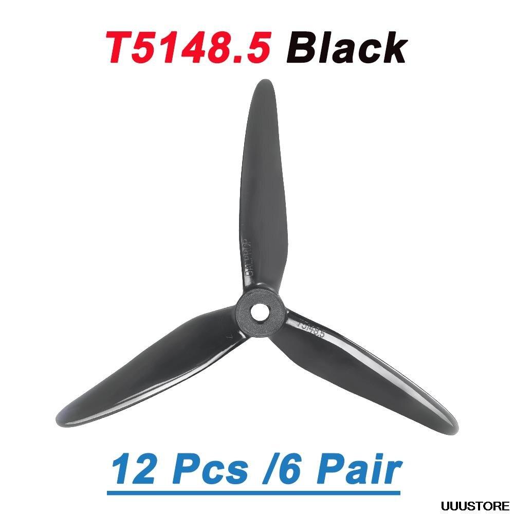24pcs/12 pairs DALPROP SpitFire T5148.5 5148 3 blade 7mm Propeller Dynamic Balance Props CW CCW Born for RC FPV Racing Drone 4 24pcs/12 pairs DALPROP SpitFire T5148.5 5148 3 blade 7mm Propeller Dynamic Balance Props CW CCW Born for RC FPV Racing Drone - Image 4