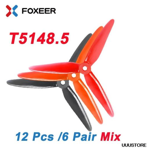 24pcs/12 pairs DALPROP SpitFire T5148.5 5148 3 blade 7mm Propeller Dynamic Balance Props CW CCW Born for RC FPV Racing Drone 3 24pcs/12 pairs DALPROP SpitFire T5148.5 5148 3 blade 7mm Propeller Dynamic Balance Props CW CCW Born for RC FPV Racing Drone - Image 3