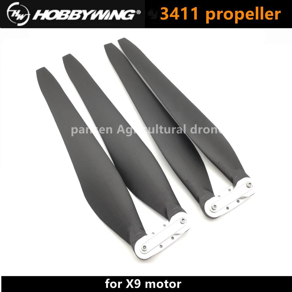 Original Hobbywing3411 CW CCW FOC Propeller Folding Carbon Fiber Plastic Prop for the Power System of X9 Motor Agricultural Drone 2 Original Hobbywing3411 CW CCW FOC Propeller Folding Carbon Fiber Plastic Prop for the Power System of X9 Motor Agricultural Drone - Image 2