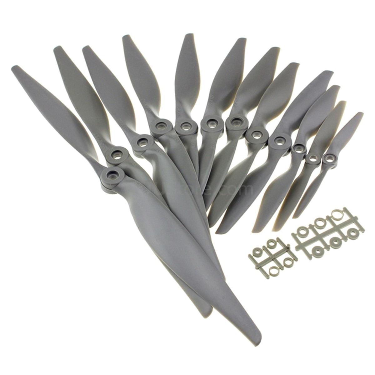 12pcs GEMFAN 5x5/6x4/7x5/8x6/9x6/10x5/10x7/11x5.5/11x7/12x6/13x6.5/14x7 Nylon glass fiber electric propeller RC plane APC