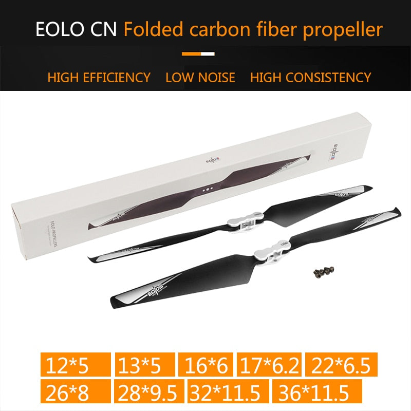 SUNNYSKY EOLO CNC Carbon Fiber Composite Propeller - Folding Propeller Efficient Propeller for Multi-Rotor UAV 12-36 inches 2 SUNNYSKY EOLO CNC Carbon Fiber Composite Propeller - Folding Propeller Efficient Propeller for Multi-Rotor UAV 12-36 inches - Image 2