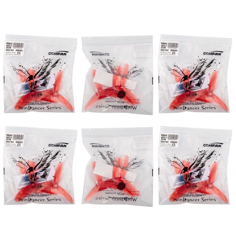 8/12Pairs Gemfan WinDancer 4032-Blade Propeller - PC 4inch CW/CCW FPV Props For RC FPV 4" Racing Drone Quadcopter Original 10 8/12Pairs Gemfan WinDancer 4032-Blade Propeller - PC 4inch CW/CCW FPV Props For RC FPV 4" Racing Drone Quadcopter Original - Image 10