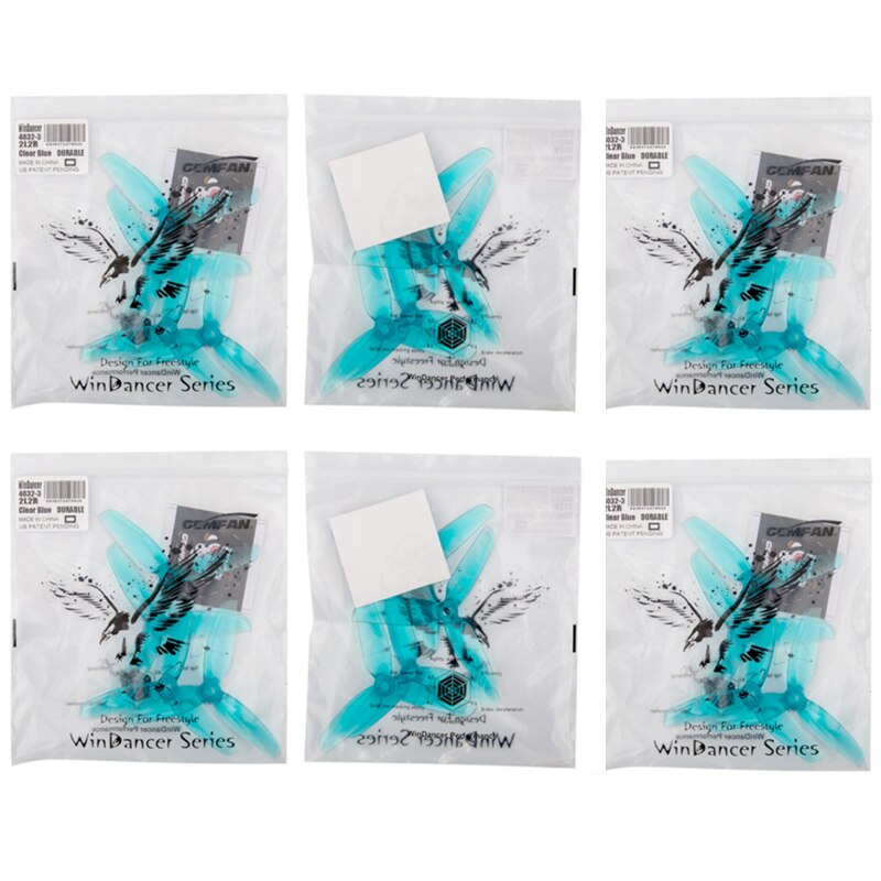 8/12Pairs Gemfan WinDancer 4032-Blade Propeller - PC 4inch CW/CCW FPV Props For RC FPV 4" Racing Drone Quadcopter Original 9 8/12Pairs Gemfan WinDancer 4032-Blade Propeller - PC 4inch CW/CCW FPV Props For RC FPV 4" Racing Drone Quadcopter Original - Image 9