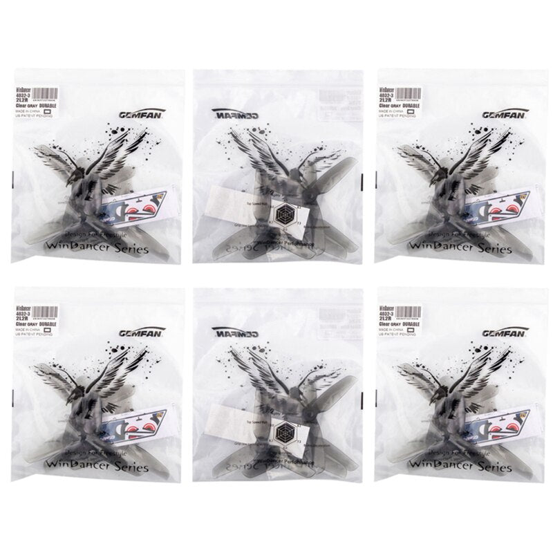 8/12Pairs Gemfan WinDancer 4032-Blade Propeller - PC 4inch CW/CCW FPV Props For RC FPV 4" Racing Drone Quadcopter Original 4 8/12Pairs Gemfan WinDancer 4032-Blade Propeller - PC 4inch CW/CCW FPV Props For RC FPV 4" Racing Drone Quadcopter Original - Image 4
