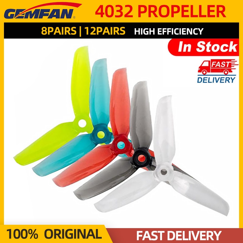 8/12Pairs Gemfan WinDancer 4032-Blade Propeller - PC 4inch CW/CCW FPV Props For RC FPV 4" Racing Drone Quadcopter Original 2 8/12Pairs Gemfan WinDancer 4032-Blade Propeller - PC 4inch CW/CCW FPV Props For RC FPV 4" Racing Drone Quadcopter Original - Image 2