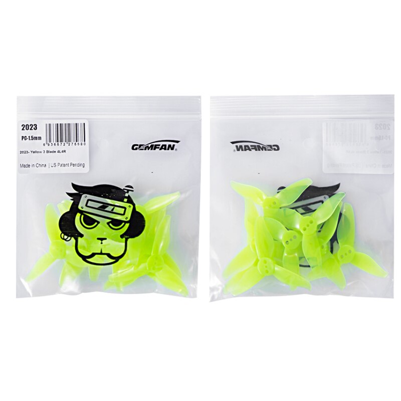 8/12/16Pairs GEMFAN 2023 2x2.3 3-Blade Propeller - 1.5mm PC Props For RC FPV 1105-1108 Brushless Motor Toothpick Drone Quadcopter 6 8/12/16Pairs GEMFAN 2023 2x2.3 3-Blade Propeller - 1.5mm PC Props For RC FPV 1105-1108 Brushless Motor Toothpick Drone Quadcopter - Image 6