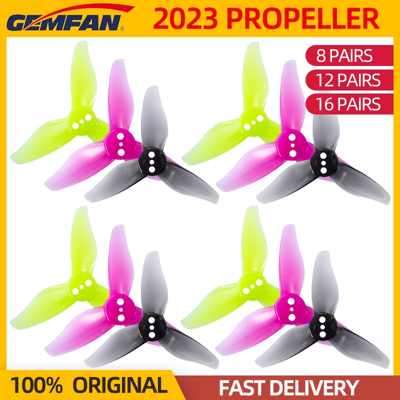 8/12/16Pairs GEMFAN 2023 2x2.3 3-Blade Propeller - 1.5mm PC Props For RC FPV 1105-1108 Brushless Motor Toothpick Drone Quadcopter 2 8/12/16Pairs GEMFAN 2023 2x2.3 3-Blade Propeller - 1.5mm PC Props For RC FPV 1105-1108 Brushless Motor Toothpick Drone Quadcopter - Image 2