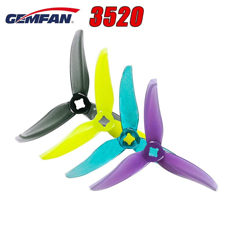 12 Pairs Gemfan Hurricane 3520 2.5inch PC 3-Blade Propeller - For RC FPV Racing Freestyle Drone Replacement DIY Parts 2 12 Pairs Gemfan Hurricane 3520 2.5inch PC 3-Blade Propeller - For RC FPV Racing Freestyle Drone Replacement DIY Parts - صورة 12 Pairs Gemfan Hurricane 3520 2.5inch PC 3-Blade Propeller - For RC FPV Racing Freestyle Drone Replacement DIY Parts - صورة 2