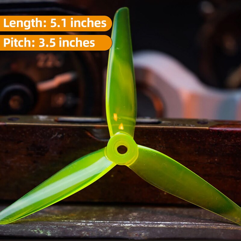 4/10Pairs HQProp R35 Racing35 Propeller - CW/CCW 5.1inch 3-blade PC Props For RC FPV Freestyle Racing Drone Quadcopter Parts 13 4/10Pairs HQProp R35 Racing35 Propeller - CW/CCW 5.1inch 3-blade PC Props For RC FPV Freestyle Racing Drone Quadcopter Parts — изображение 13