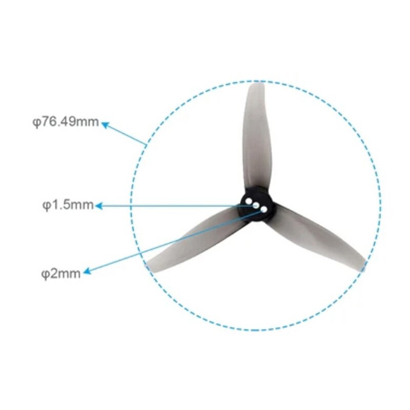 6/12 Pairs Gemfan Hurricane 3016 Propeller - 3 Inch Blade 1.5mm Hole CW CCW Props FPV DarwinFPV Cinewhoop Racing Drone Quadcopter 6 6/12 Pairs Gemfan Hurricane 3016 Propeller - 3 Inch Blade 1.5mm Hole CW CCW Props FPV DarwinFPV Cinewhoop Racing Drone Quadcopter — изображение 6