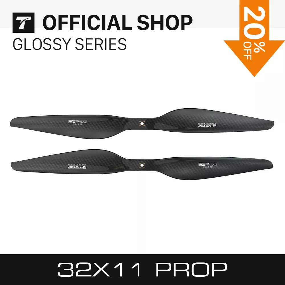 T-Motor CF G32*11 inch prop - Carbon Fiber Propellers for heavy lift drone 32 inch props for big industry drone match P80 3 T-Motor CF G32*11 inch prop - Carbon Fiber Propellers for heavy lift drone 32 inch props for big industry drone match P80 - Image 3
