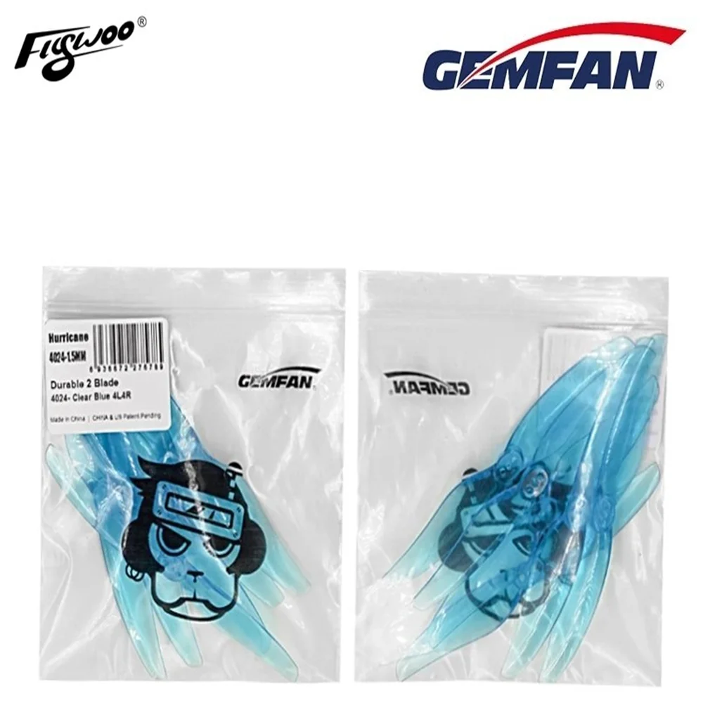 FLYWOO 4 Pairs Gemfan Hurricane 4024 2-blade 4 Inch PC Propeller for Explorer LR4 RC Drone FPV Racing 6 FLYWOO 4 Pairs Gemfan Hurricane 4024 2-blade 4 Inch PC Propeller for Explorer LR4 RC Drone FPV Racing - Image 6