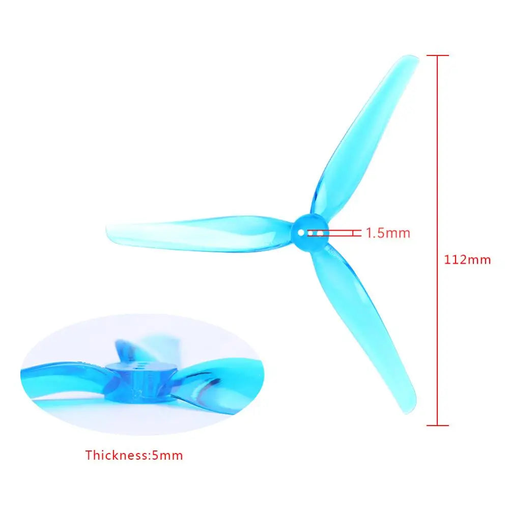 20pcs/10pairs iFlight Nazgul 5030 5inch 3 blade/tri-blade propeller prop compatible with iFlight XING 2005 motor for FPV part 5 20pcs/10pairs iFlight Nazgul 5030 5inch 3 blade/tri-blade propeller prop compatible with iFlight XING 2005 motor for FPV part — изображение 5