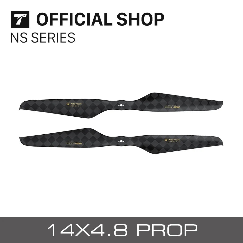 T-motor Multirotor Carbon Fiber 3rd Gen Ultra Light Propellers NS Series NS14*4.8 NS15*5 NS16*5.4 NS16*6.1 NS18*6 NS20*6.2 Prop 2 T-motor Multirotor Carbon Fiber 3rd Gen Ultra Light Propellers NS Series NS14*4.8 NS15*5 NS16*5.4 NS16*6.1 NS18*6 NS20*6.2 Prop - Image 2