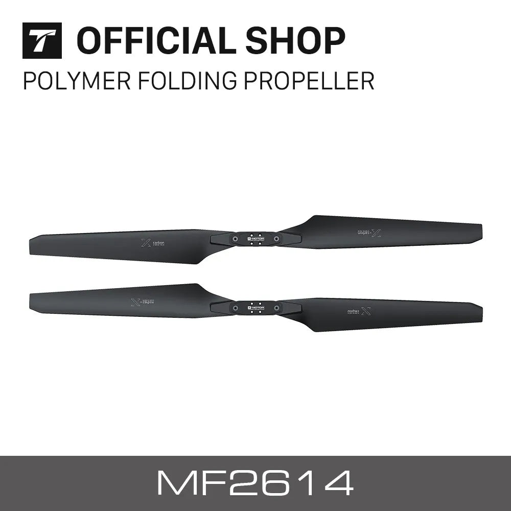 T-MOTOR MF2614 Polymer Folding propeller - Carbon fiber for rc multi-rotors VTOL Multicoptor Drone Aircraft RC Rotor 2 T-MOTOR MF2614 Polymer Folding propeller - Carbon fiber for rc multi-rotors VTOL Multicoptor Drone Aircraft RC Rotor - Image 2