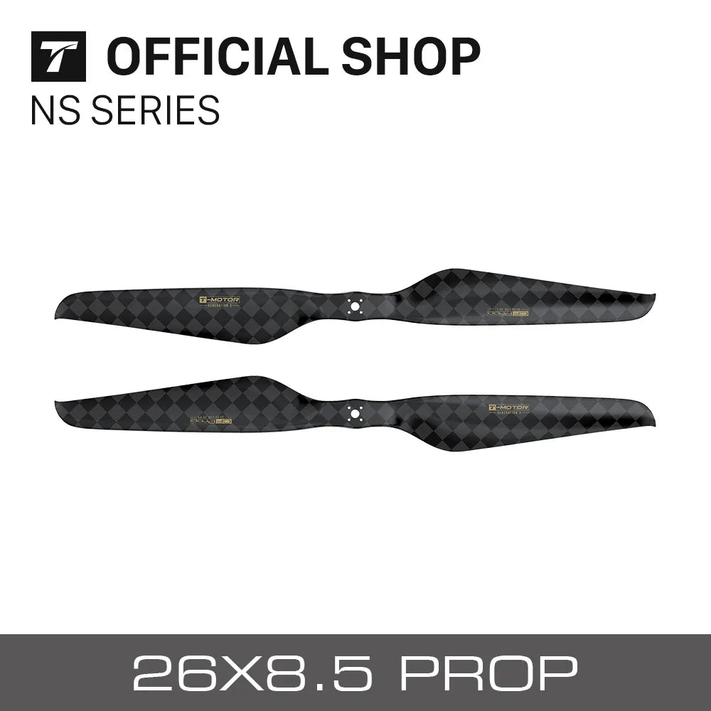 T-motor NS Series NS26X8.5 NS27X8.8 NS28X9.2 NS30X10 Light Prop PAIR - Multirotor Carbon Fiber 3rd Generation Gen Propellers 2 T-motor NS Series NS26X8.5 NS27X8.8 NS28X9.2 NS30X10 Light Prop PAIR - Multirotor Carbon Fiber 3rd Generation Gen Propellers - Image 2