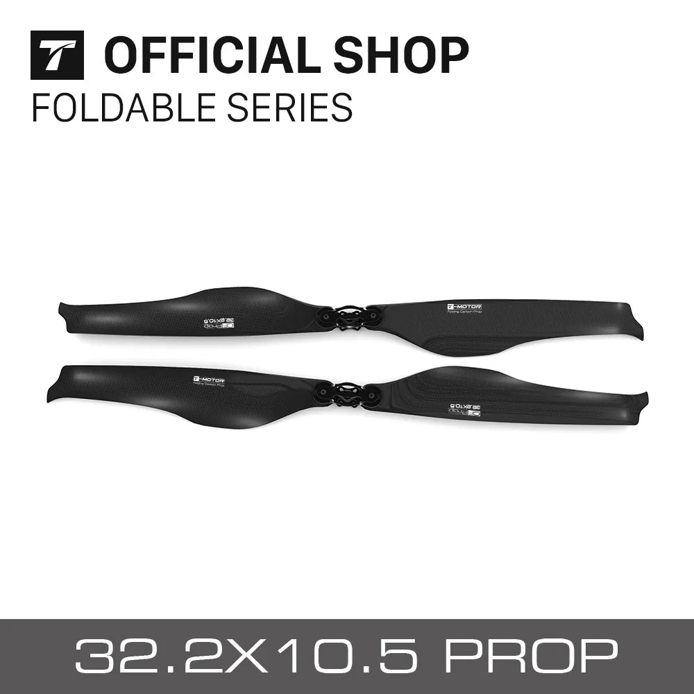 T-motor FA32.2*10.5 Foldable Propeller - 2PCS/PAIR CF Prop For Aircraft Airplanes Quadcopter UAV RC Drone 2 T-motor FA32.2*10.5 Foldable Propeller - 2PCS/PAIR CF Prop For Aircraft Airplanes Quadcopter UAV RC Drone - Image 2