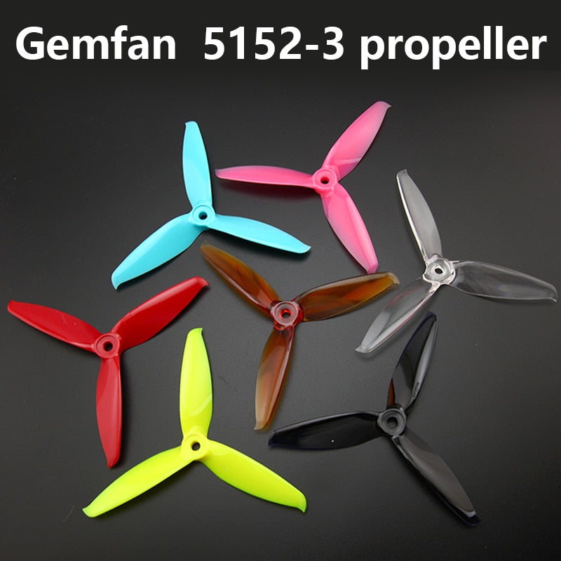 6 Pairs 5 inch GEMFAN 5152 3 Paddles Propeller - Prop For Brushless Motors FPV Freestyle Frame Freestyle Frame FPV Racing Drone 2 6 Pairs 5 inch GEMFAN 5152 3 Paddles Propeller - Prop For Brushless Motors FPV Freestyle Frame Freestyle Frame FPV Racing Drone - Image 2