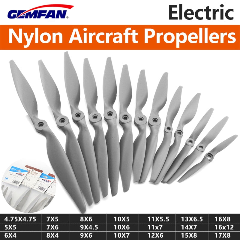 2/4PCS Gemfan Apc Nylon Propeller - 4.75X4.75/5X5/6X4/6X5.5/7X5/7X6 Props High Strength For RC FPV Model Airplane Plane Aircraft 3 2/4PCS Gemfan Apc Nylon Propeller - 4.75X4.75/5X5/6X4/6X5.5/7X5/7X6 Props High Strength For RC FPV Model Airplane Plane Aircraft - Image 3