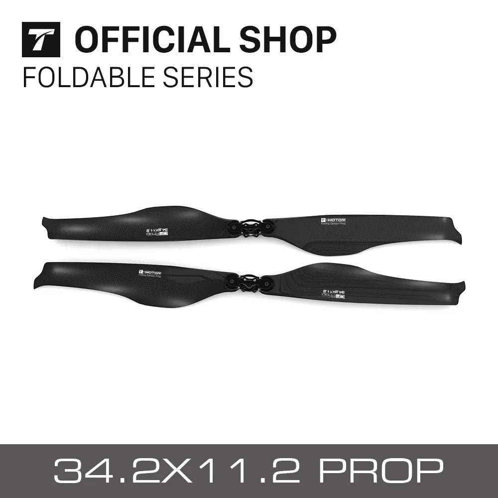 T-motor FA34.2*11.2 Foldable Propeller - 2PCS/PAIR CF Prop For Helicopter Hexacopter UAV Motor Boom Lift 2 T-motor FA34.2*11.2 Foldable Propeller - 2PCS/PAIR CF Prop For Helicopter Hexacopter UAV Motor Boom Lift - Image 2