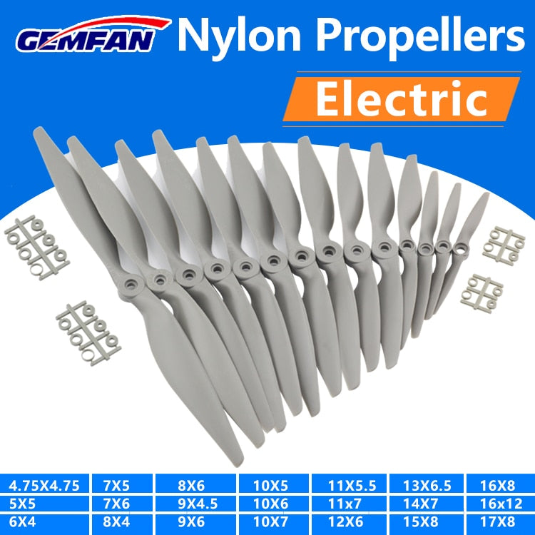 Gemfan Apc Nylon Propeller - 8X4/8X6/9X4.5/9X6/10x5/10X6/10x7/11x5.5/12x6/13x6.5/14x7/15X8/16X8/17X10Props For RC Model Airplane 2 Gemfan Apc Nylon Propeller - 8X4/8X6/9X4.5/9X6/10x5/10X6/10x7/11x5.5/12x6/13x6.5/14x7/15X8/16X8/17X10Props For RC Model Airplane - Image 2