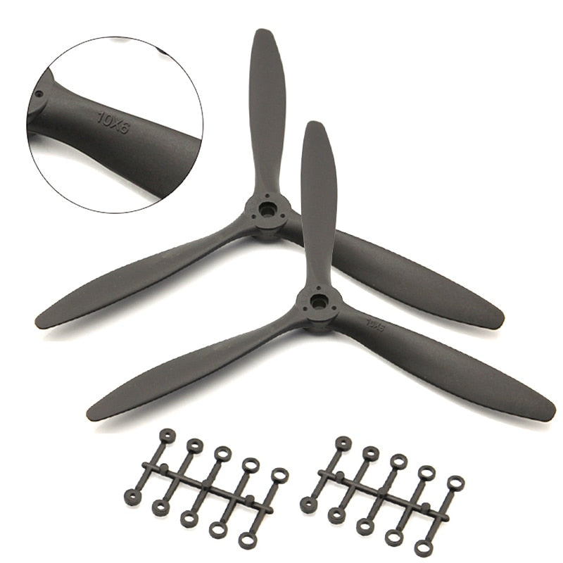 1/2/4/10PCS Drone Propellers 8060 9060 1060 1170 Efficient 3 Blades CW Propeller Spinner 3-Blade Prop RC FPV Airplane Wholesale 2 1/2/4/10PCS Drone Propellers 8060 9060 1060 1170 Efficient 3 Blades CW Propeller Spinner 3-Blade Prop RC FPV Airplane Wholesale - Image 2
