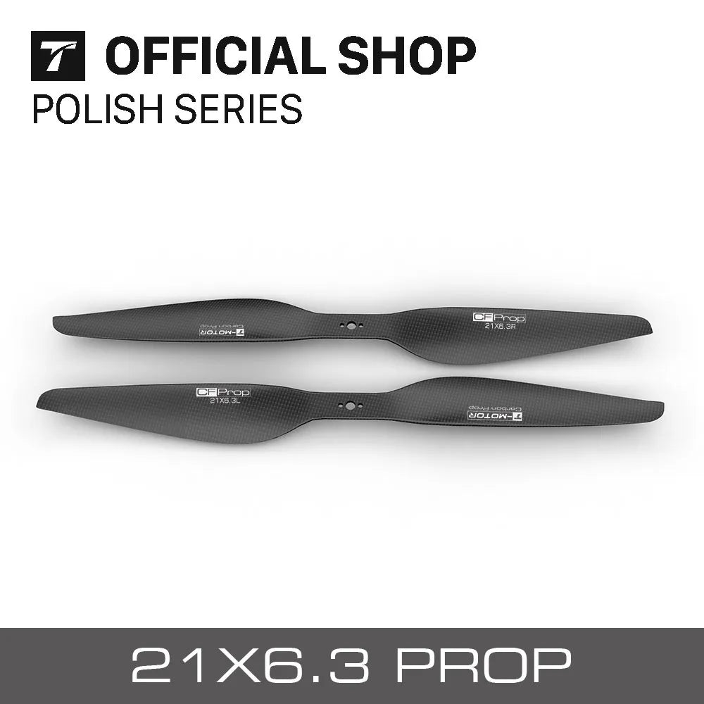 T-Motor CF prop P21*6.3 Prop - 2PCS/PAIR 100% Carbon Fiber Propeller for Commerical Drone UAV Aircraft 3 T-Motor CF prop P21*6.3 Prop - 2PCS/PAIR 100% Carbon Fiber Propeller for Commerical Drone UAV Aircraft - Image 3