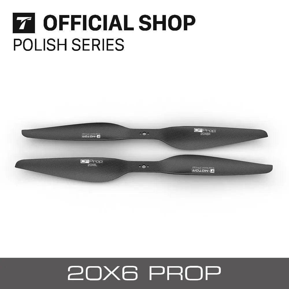 T-Motor CF prop P20*6 Prop - 2PCS/PAIR 100% Carbon Fiber Propeller for Commerical Drone UAV Aircraft U7 P60 MN601S MN605S Motor 3 T-Motor CF prop P20*6 Prop - 2PCS/PAIR 100% Carbon Fiber Propeller for Commerical Drone UAV Aircraft U7 P60 MN601S MN605S Motor - Image 3