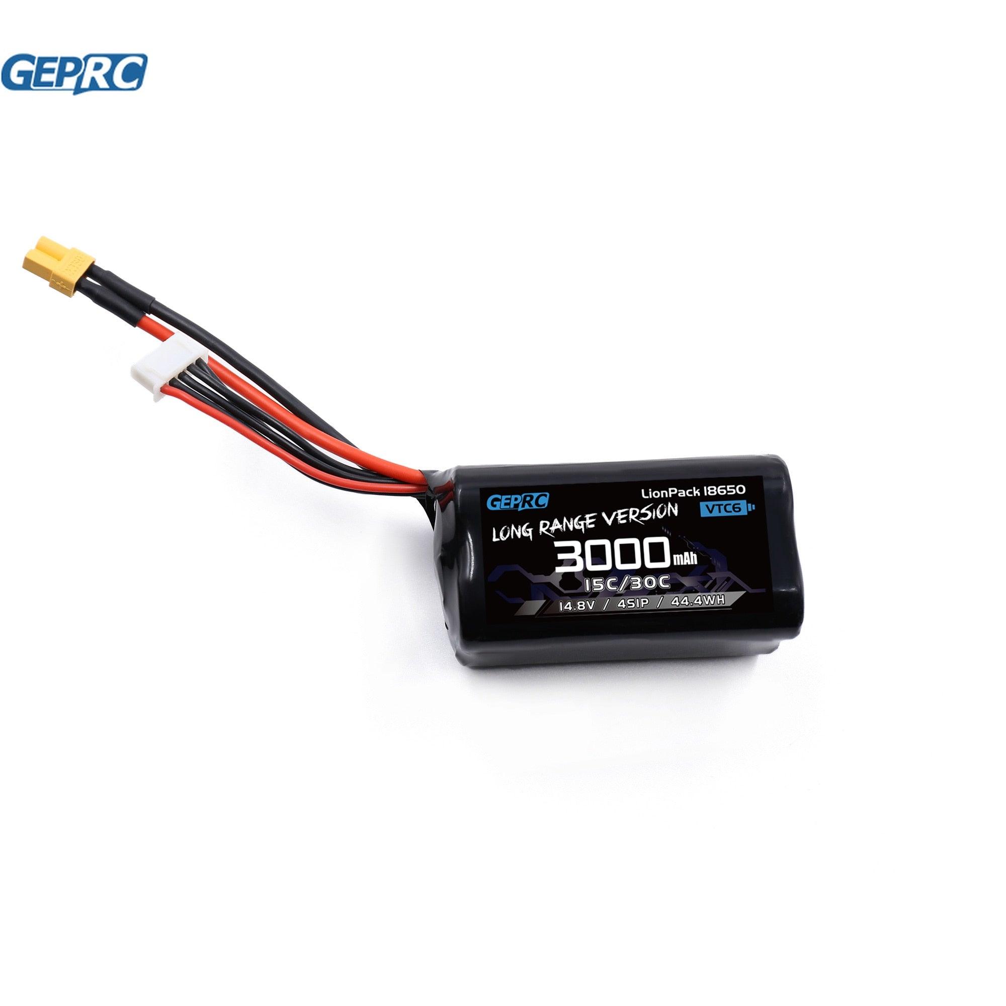 GEPRC 3000mAh Batteries - VTC6 18650 4S1P Battery With XT30 XT60 Plug Suitable For Crocodile Baby4 For RC FPV Quadcopter Freestyle Drone FPV Battery 2 GEPRC 3000mAh Batteries - VTC6 18650 4S1P Battery With XT30 XT60 Plug Suitable For Crocodile Baby4 For RC FPV Quadcopter Freestyle Drone FPV Battery - Image 2
