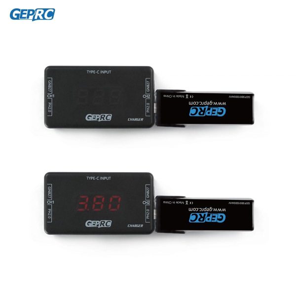 GEPRC GEP-C1 Charger - Type-C 1S LIHV Dual Port GNB27 PH2.0 Fully Charged Buzzer Suit For RC FPV Quadcopter Tinygo Series FPV Drone Battery Charger — изображение 3