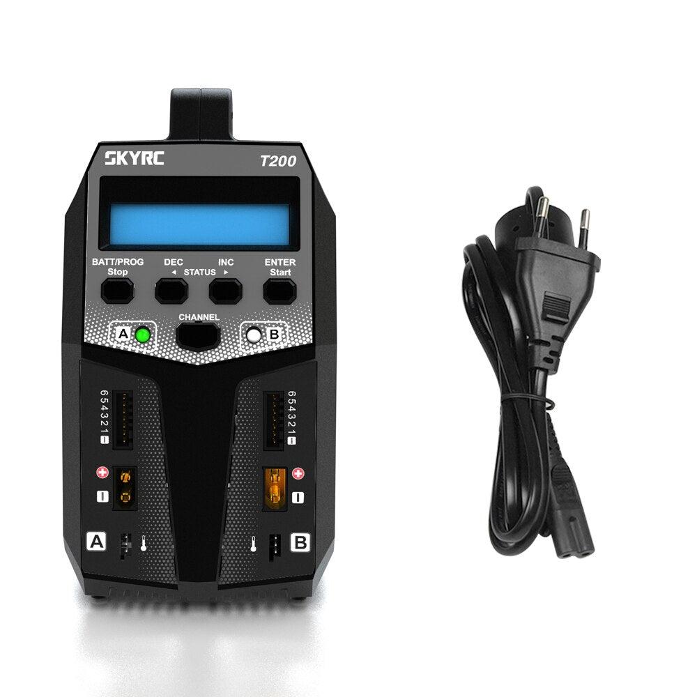 SKYRC T200 Dual AC/DC Balance Charger - 12A 100W XT60 Plug For LiPo Li-ion LiFe NiCd NiMH PB LiHV Battery FPV Drone Battery Charger 6 SKYRC T200 Dual AC/DC Balance Charger - 12A 100W XT60 Plug For LiPo Li-ion LiFe NiCd NiMH PB LiHV Battery FPV Drone Battery Charger — изображение 6