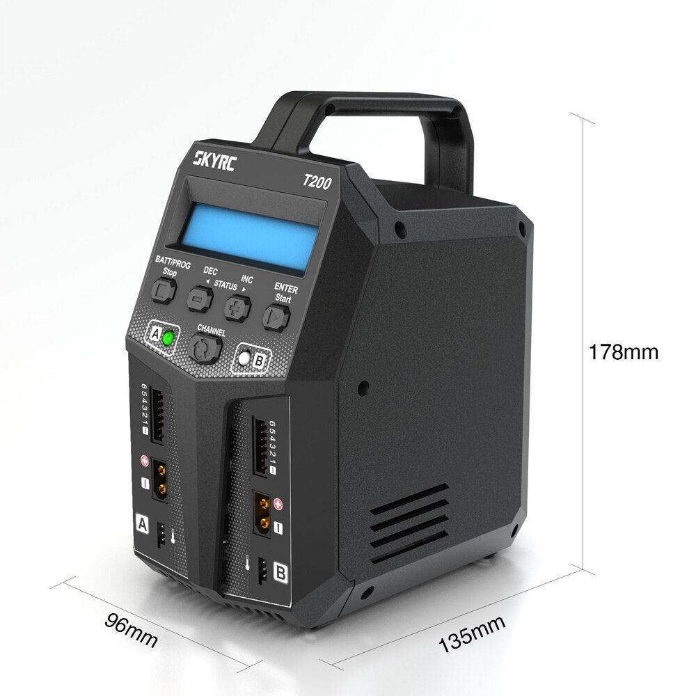 SKYRC T200 Dual AC/DC Balance Charger - 12A 100W XT60 Plug For LiPo Li-ion LiFe NiCd NiMH PB LiHV Battery FPV Drone Battery Charger 5 SKYRC T200 Dual AC/DC Balance Charger - 12A 100W XT60 Plug For LiPo Li-ion LiFe NiCd NiMH PB LiHV Battery FPV Drone Battery Charger — изображение 5