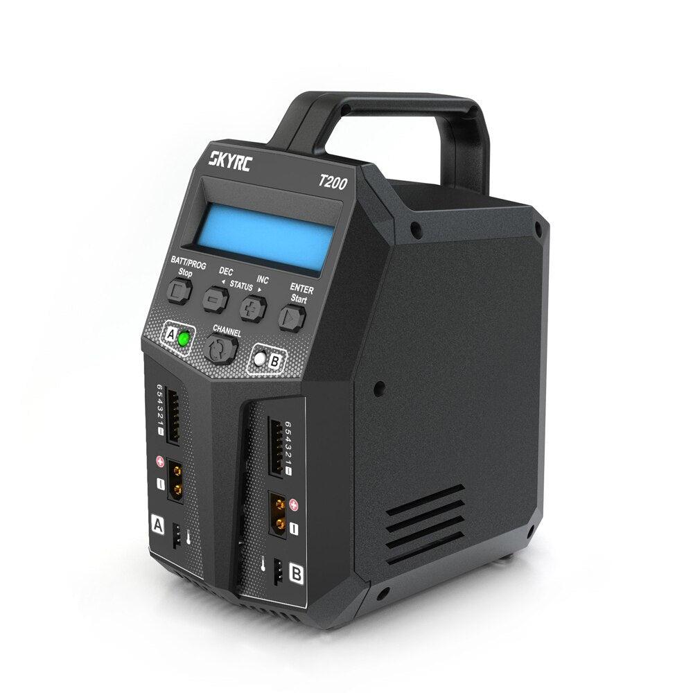 SKYRC T200 Dual AC/DC Balance Charger - 12A 100W XT60 Plug For LiPo Li-ion LiFe NiCd NiMH PB LiHV Battery FPV Drone Battery Charger 2 SKYRC T200 Dual AC/DC Balance Charger - 12A 100W XT60 Plug For LiPo Li-ion LiFe NiCd NiMH PB LiHV Battery FPV Drone Battery Charger — изображение 2