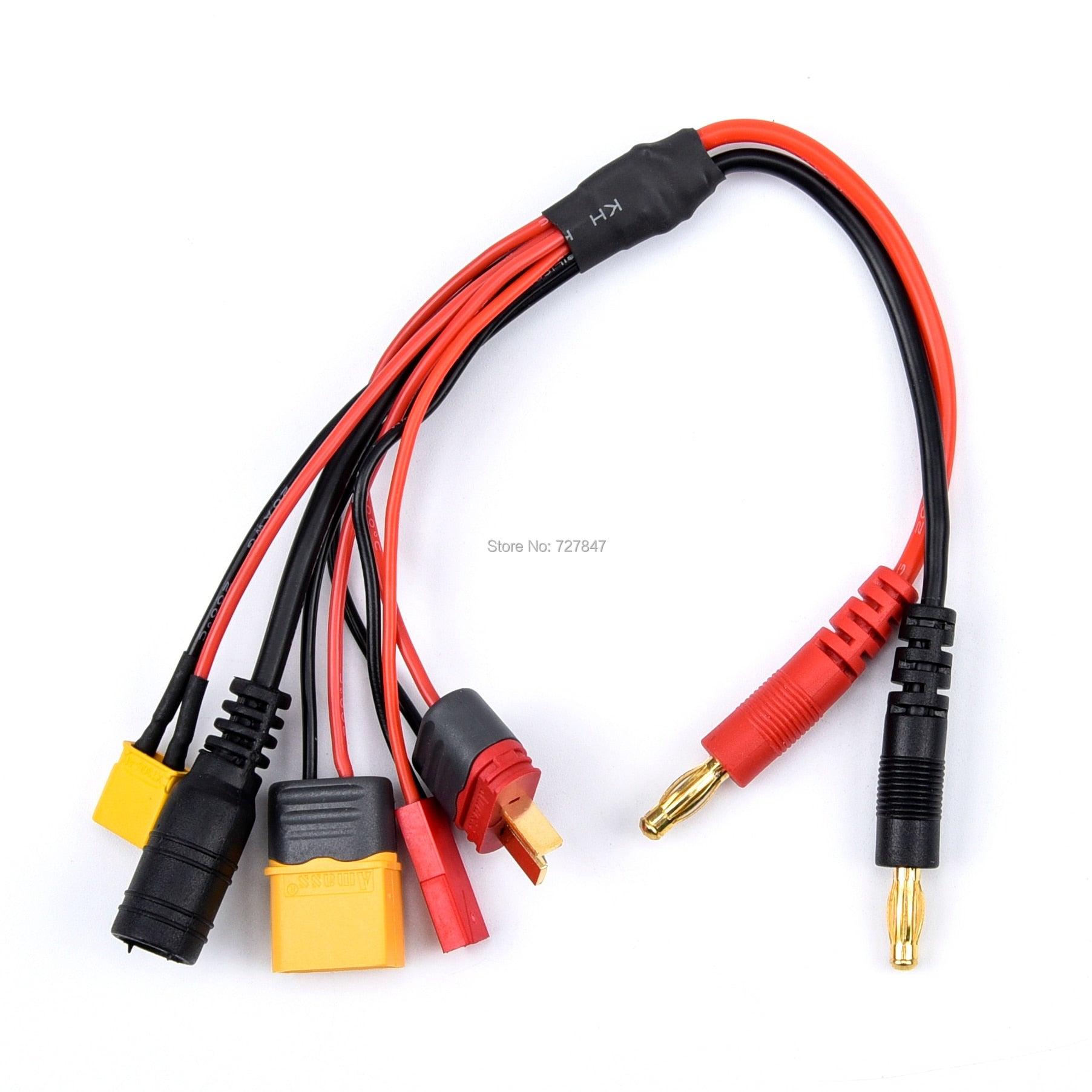 FPV Racing Drone Charger Adapter Cable - 20cm 16AWG 4.0mm Banana Plug XT60 to 18awg XT60 XT30 DC5.5 Charger Adapter Cable for IMAX B6 ISDT Charger 5 FPV Racing Drone Charger Adapter Cable - 20cm 16AWG 4.0mm Banana Plug XT60 to 18awg XT60 XT30 DC5.5 Charger Adapter Cable for IMAX B6 ISDT Charger — изображение 5