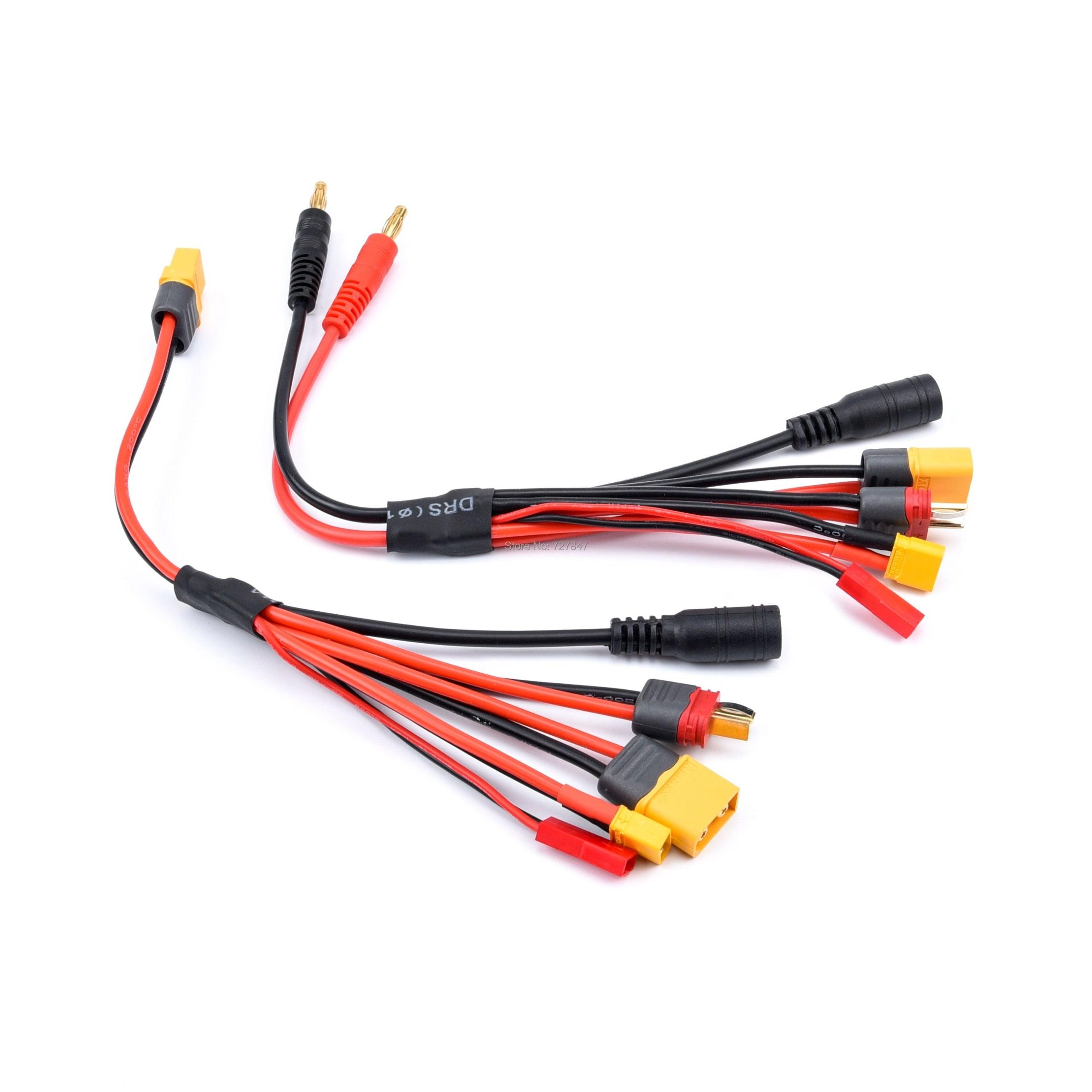 FPV Racing Drone Charger Adapter Cable - 20cm 16AWG 4.0mm Banana Plug XT60 to 18awg XT60 XT30 DC5.5 Charger Adapter Cable for IMAX B6 ISDT Charger 1 FPV Racing Drone Charger Adapter Cable - 20cm 16AWG 4.0mm Banana Plug XT60 to 18awg XT60 XT30 DC5.5 Charger Adapter Cable for IMAX B6 ISDT Charger