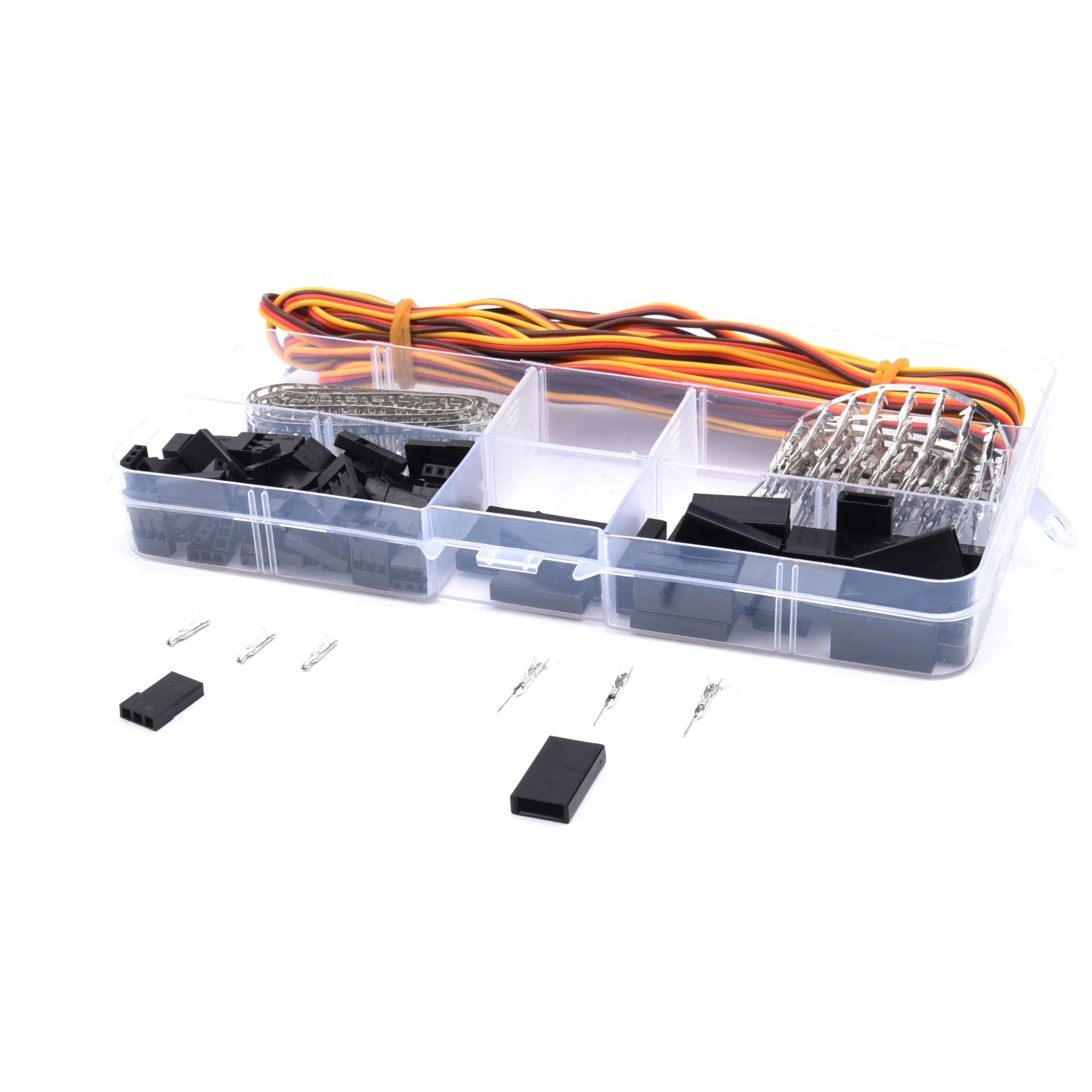 30 Sets/Box Servo Connector Cable Wire Connector Male Female Kit with 26Awg Servo Cord for JR Style 6 30 Sets/Box Servo Connector Cable Wire Connector Male Female Kit with 26Awg Servo Cord for JR Style — изображение 6