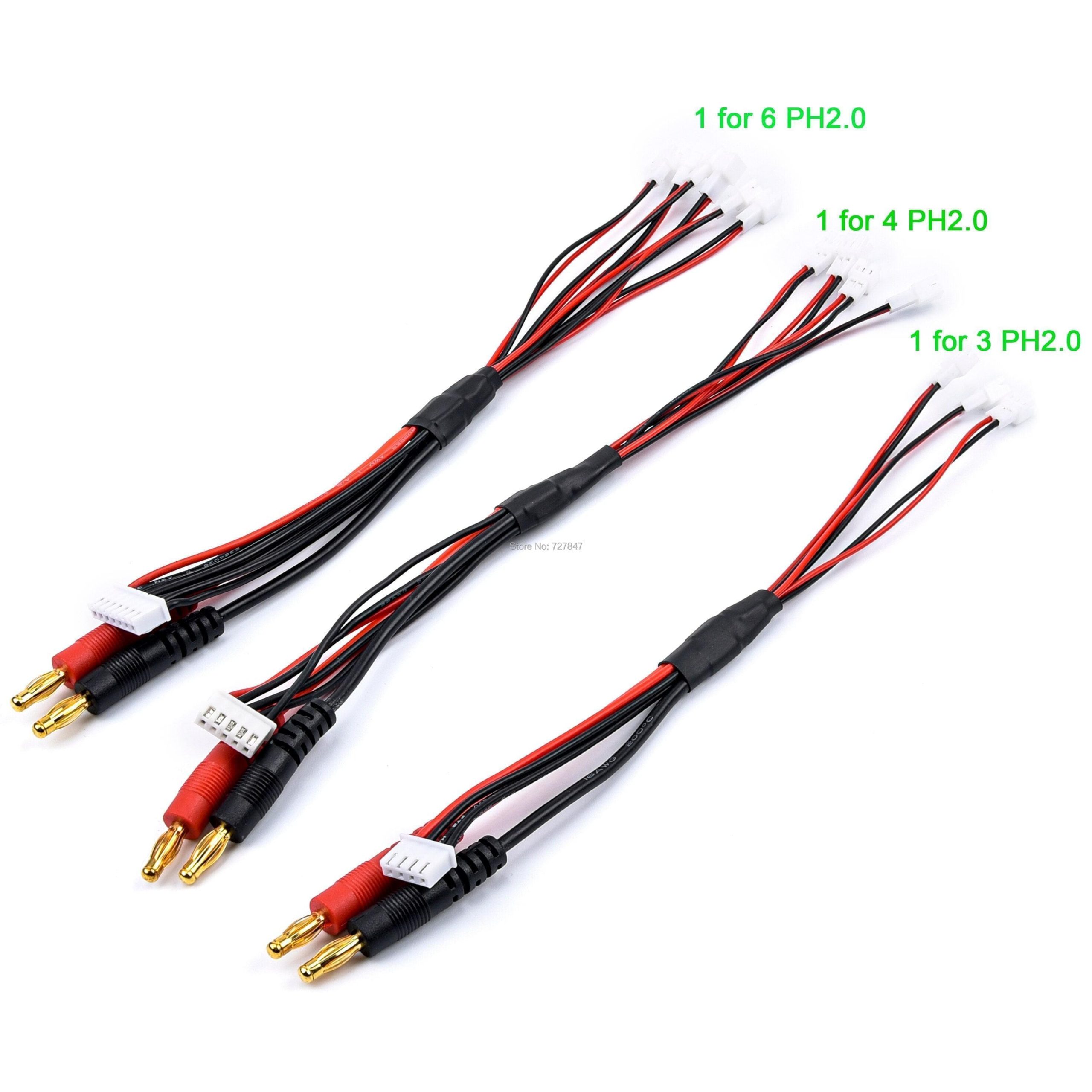 1S Lipo Battery PH2.0 51005 Power Charging Cable Wire 4mm Banana Plug for Gaoneng BetaFPV RC FPV Drone IMAX B6 B6AC Charger 2 1S Lipo Battery PH2.0 51005 Power Charging Cable Wire 4mm Banana Plug for Gaoneng BetaFPV RC FPV Drone IMAX B6 B6AC Charger - Image 2