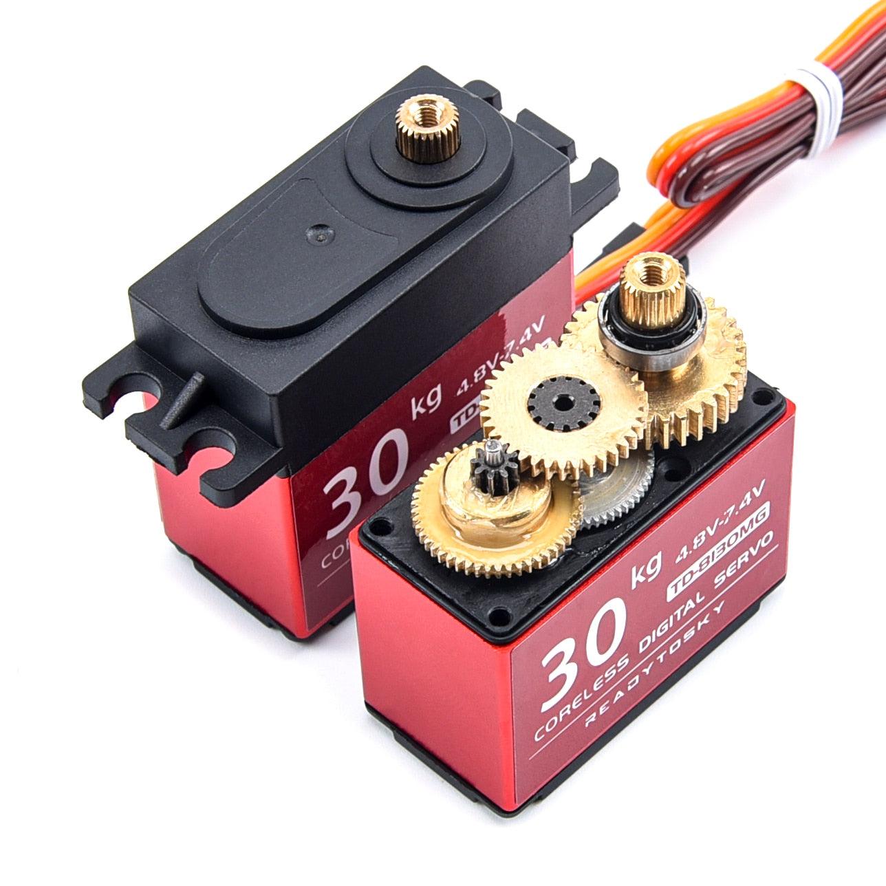 Waterproof 180/270/360 Degree 20KG 25KG 30kg 35kg 60kg Large Torque Digital Coreless Servo Aluminium Metal Gears 25T Arm RC Car 38 Waterproof 180/270/360 Degree 20KG 25KG 30kg 35kg 60kg Large Torque Digital Coreless Servo Aluminium Metal Gears 25T Arm RC Car — изображение 38