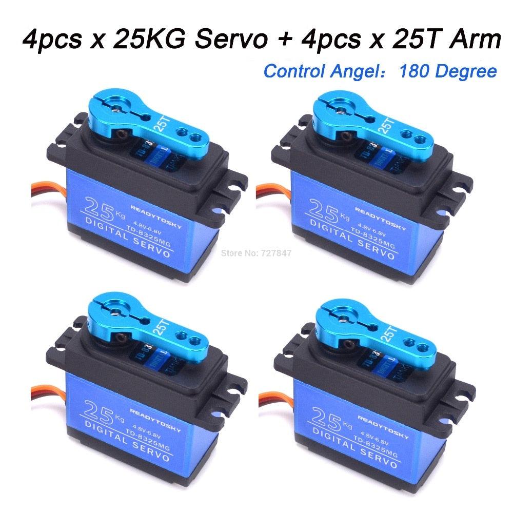 Waterproof 180/270/360 Degree 20KG 25KG 30kg 35kg 60kg Large Torque Digital Coreless Servo Aluminium Metal Gears 25T Arm RC Car 5 Waterproof 180/270/360 Degree 20KG 25KG 30kg 35kg 60kg Large Torque Digital Coreless Servo Aluminium Metal Gears 25T Arm RC Car — изображение 5
