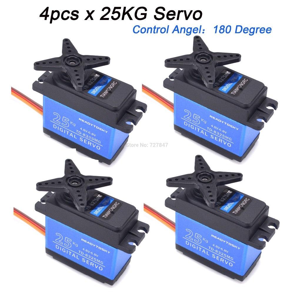 Waterproof 180/270/360 Degree 20KG 25KG 30kg 35kg 60kg Large Torque Digital Coreless Servo Aluminium Metal Gears 25T Arm RC Car 4 Waterproof 180/270/360 Degree 20KG 25KG 30kg 35kg 60kg Large Torque Digital Coreless Servo Aluminium Metal Gears 25T Arm RC Car — изображение 4