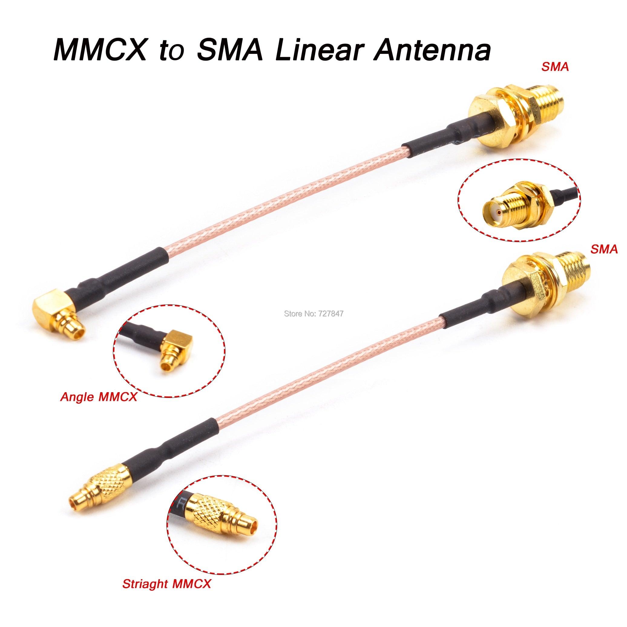 5.8GHz 2.15dBi VTX MMCX Angel / Striaght to SMA Female / RP-SMA Adpater Linear Antenna Flange Connector Cable for PFV RC Drone Parts 3 5.8GHz 2.15dBi VTX MMCX Angel / Striaght to SMA Female / RP-SMA Adpater Linear Antenna Flange Connector Cable for PFV RC Drone Parts — изображение 3