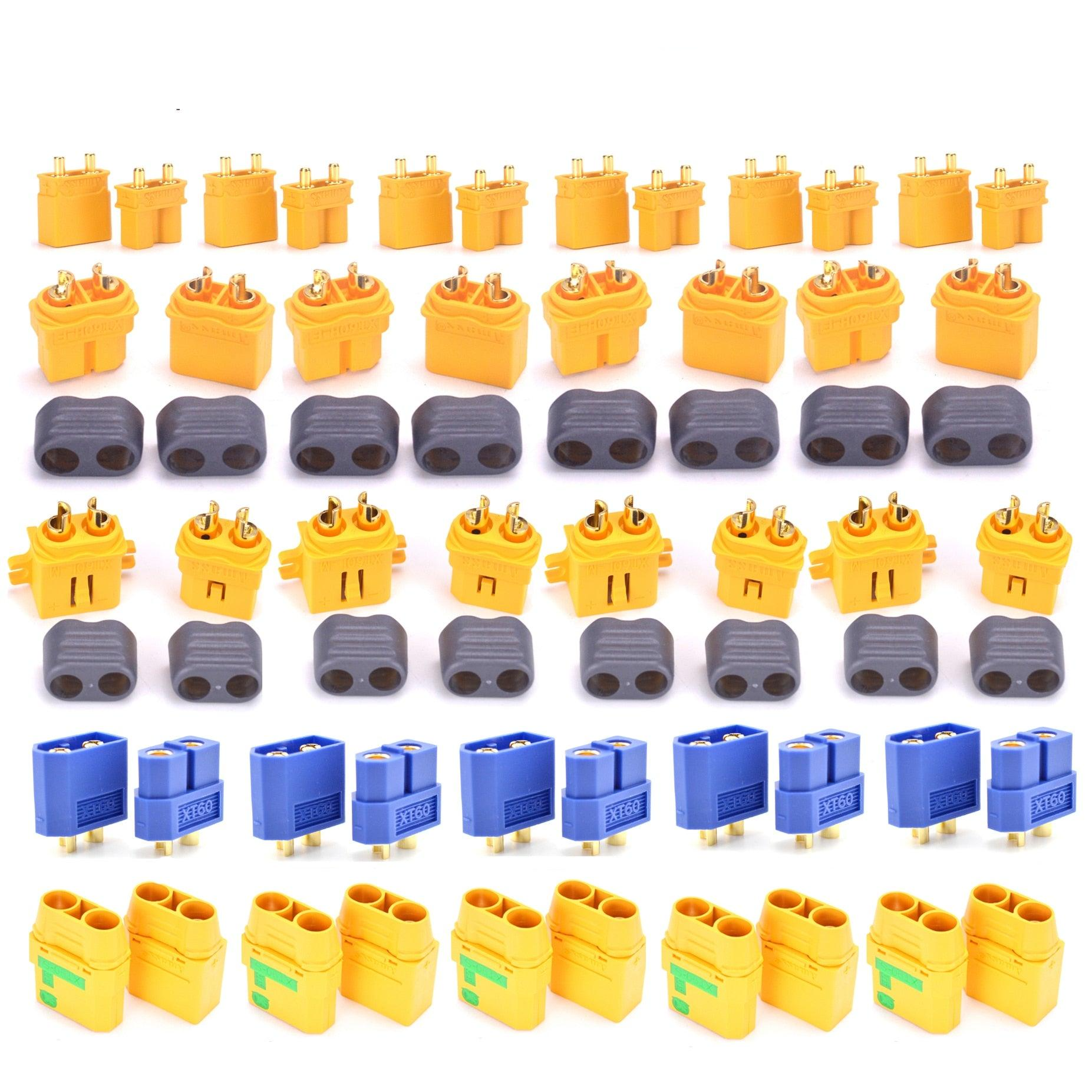 FPV Drone Connector Plug - 5 / 10 Pairs High Quality XT30 XT30U MR30 XT60 XT60H MR60 XT60PW XT90 XT90S Connector Plug for Battery Quadcopter Multicopter